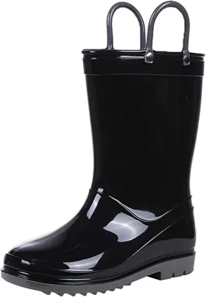 Colorxy Kids Rain Boots for Boys Girls Waterproof Toddler Rain Boots with Easy-On Handles
