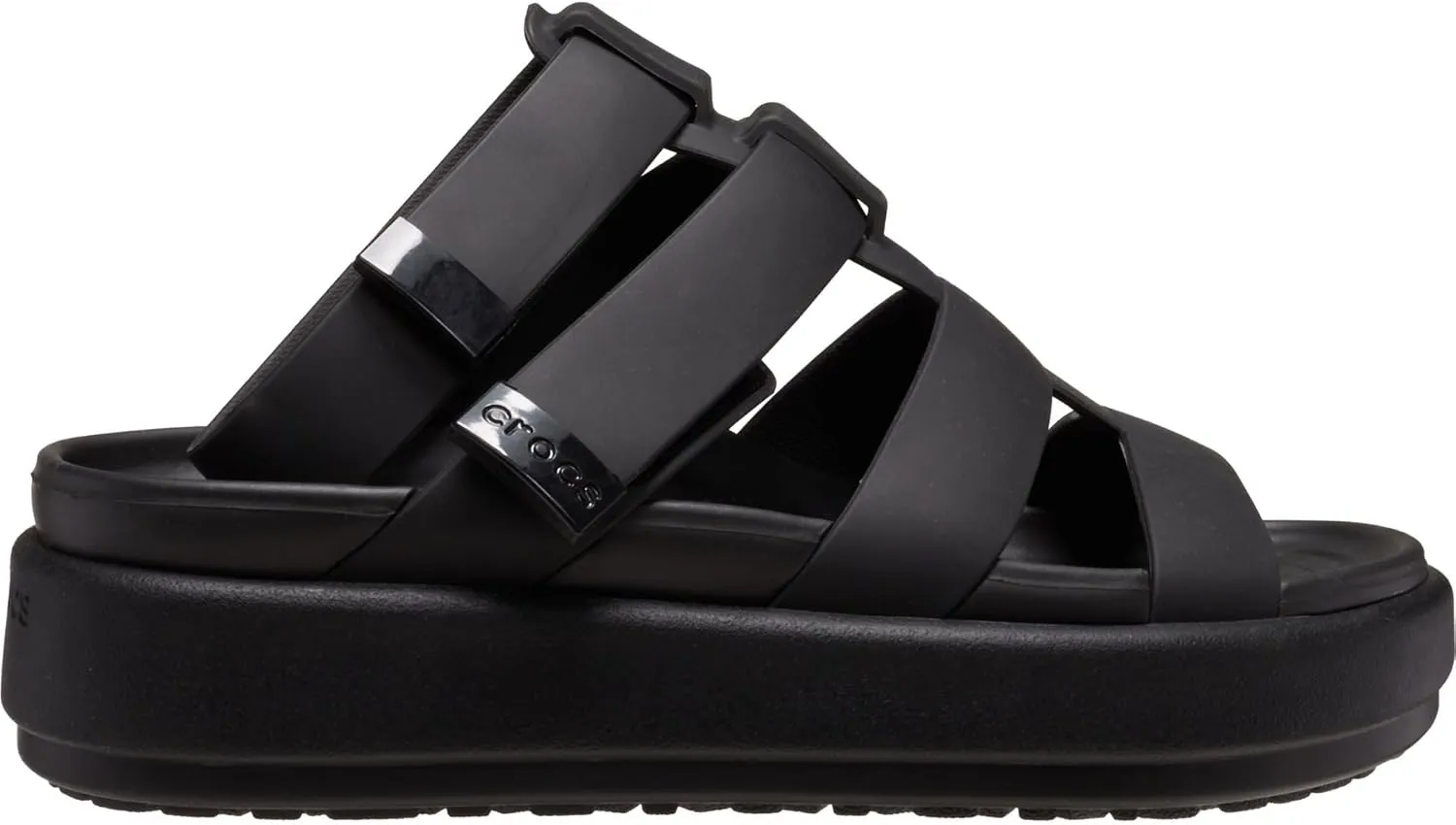 Crocs Women's Brooklyn Luxe Gladiator Platform Sandals, Black