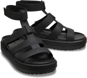 Crocs Women's Brooklyn Luxe Gladiator Platform Sandals, Black