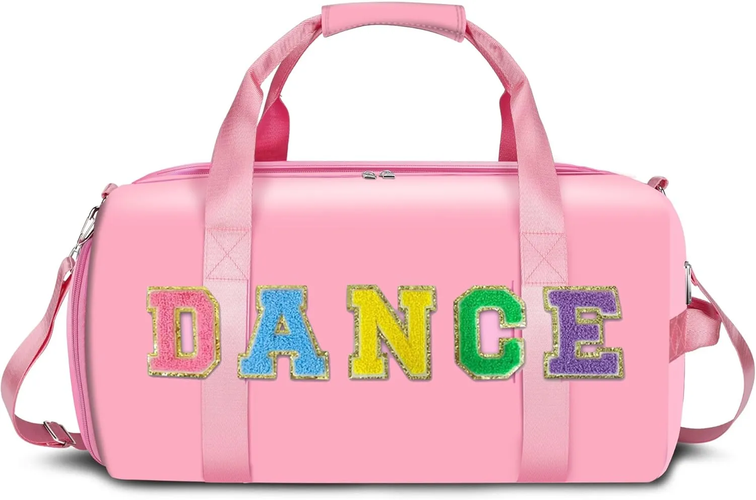 Dance Bag Girls, Cute Duffle bag for Girls, Gymnastics Sports Bag for Kids with Shoe Compartments