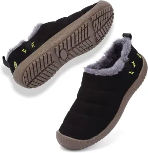 DimaiGlobal Men's Snow Boots Winter Boots Warm Ankle Boots Slip On Fur Lined Booties Water Resistant Outdoor Walking Shoes 6-13US