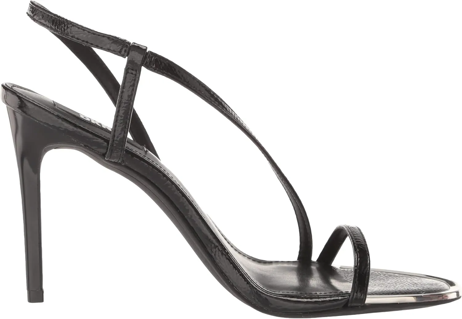 DKNY Women's Open Toe Diaganol Strap Heel Heeled Sandal