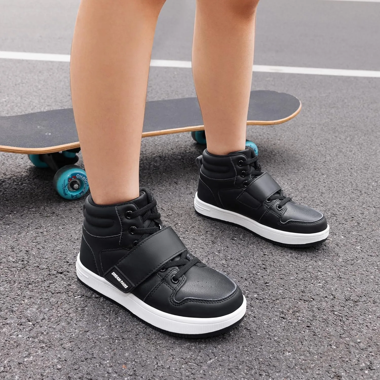 DREAM PAIRS Boys Girls High Top Sneaker LilLegends Skyhigh Basketball Shoes