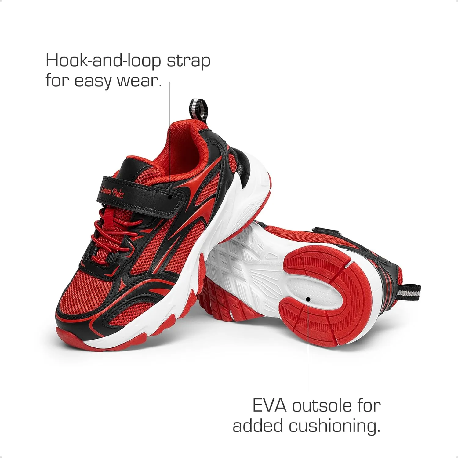 DREAM PAIRS Boys Girls Shoes Kids Tennis Athletic Running Footwear Breathable Walking Sneakers for Little/Big Kid