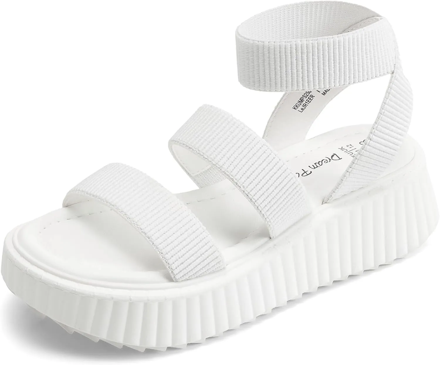 DREAM PAIRS Girls Flatform Wedge Open Toe Platform Summer Sandals with Buckle Ankle Strap for Little Kid/Big Kid