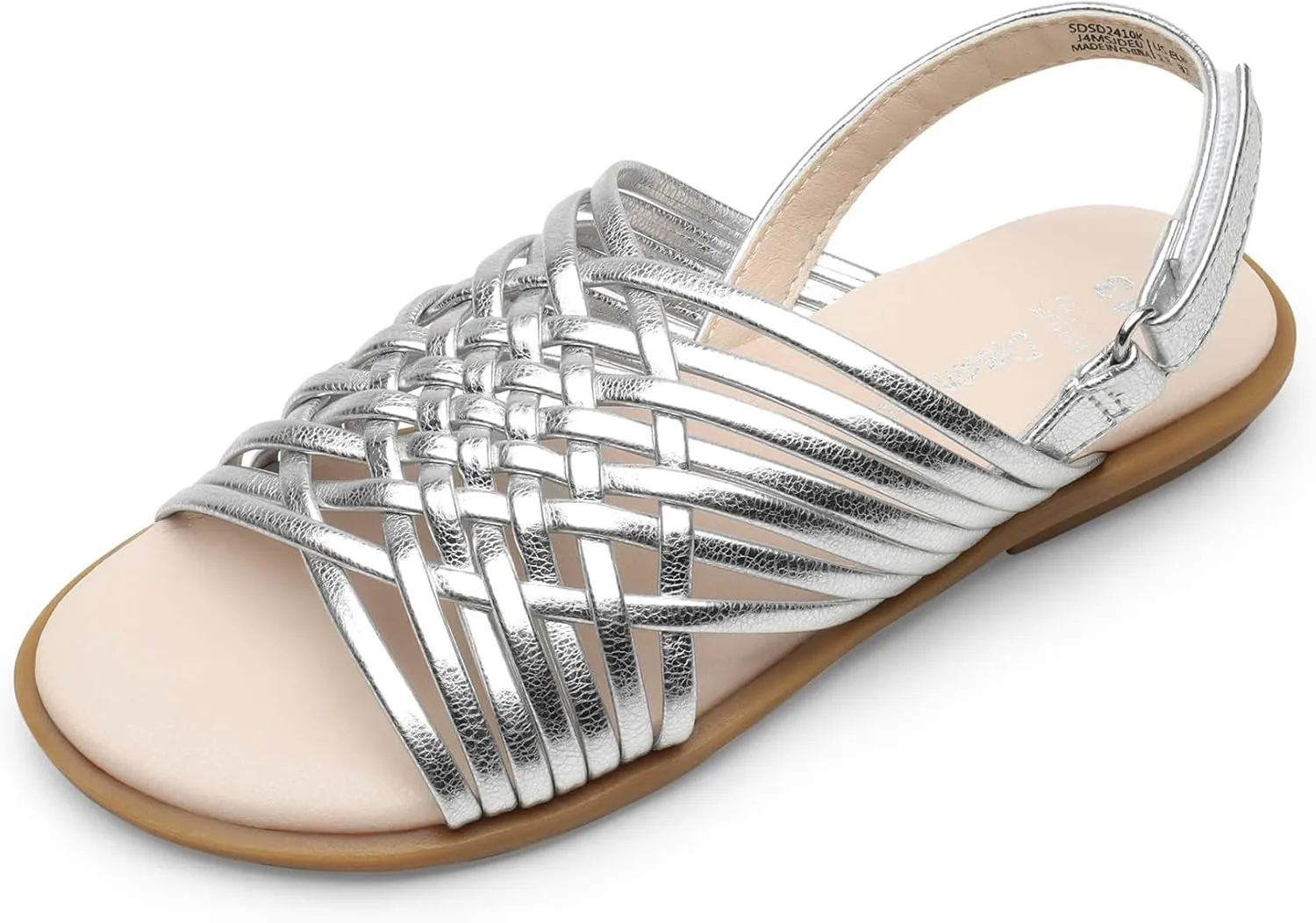 DREAM PAIRS Girls Sandals Gladiator Braided Flat Open Toe Summer Sandals