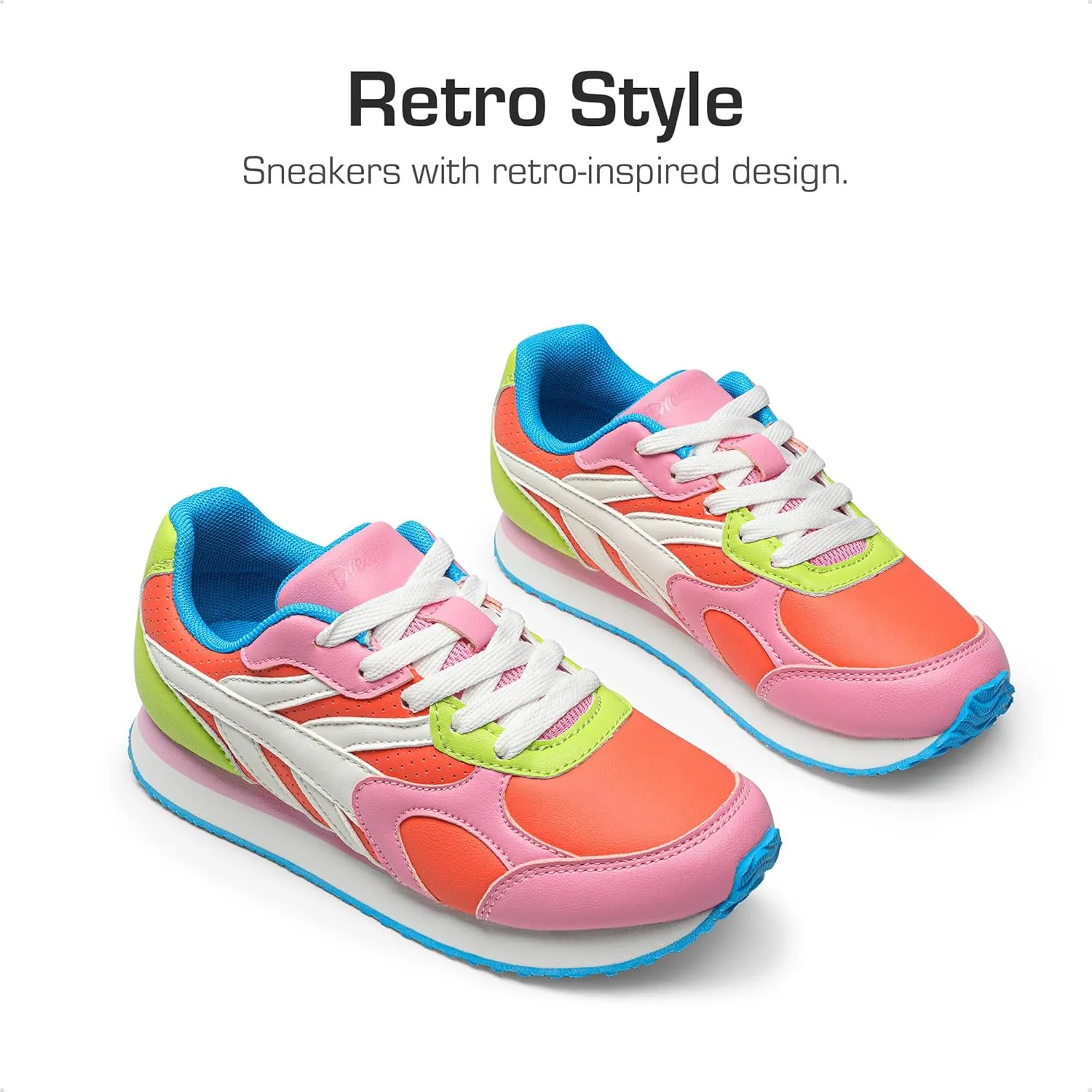 DREAM PAIRS Girls Sneakers Lace-up Tennis Running Casual LilLegends Lightweight Classic Walking Shoes for Little/Big Kid
