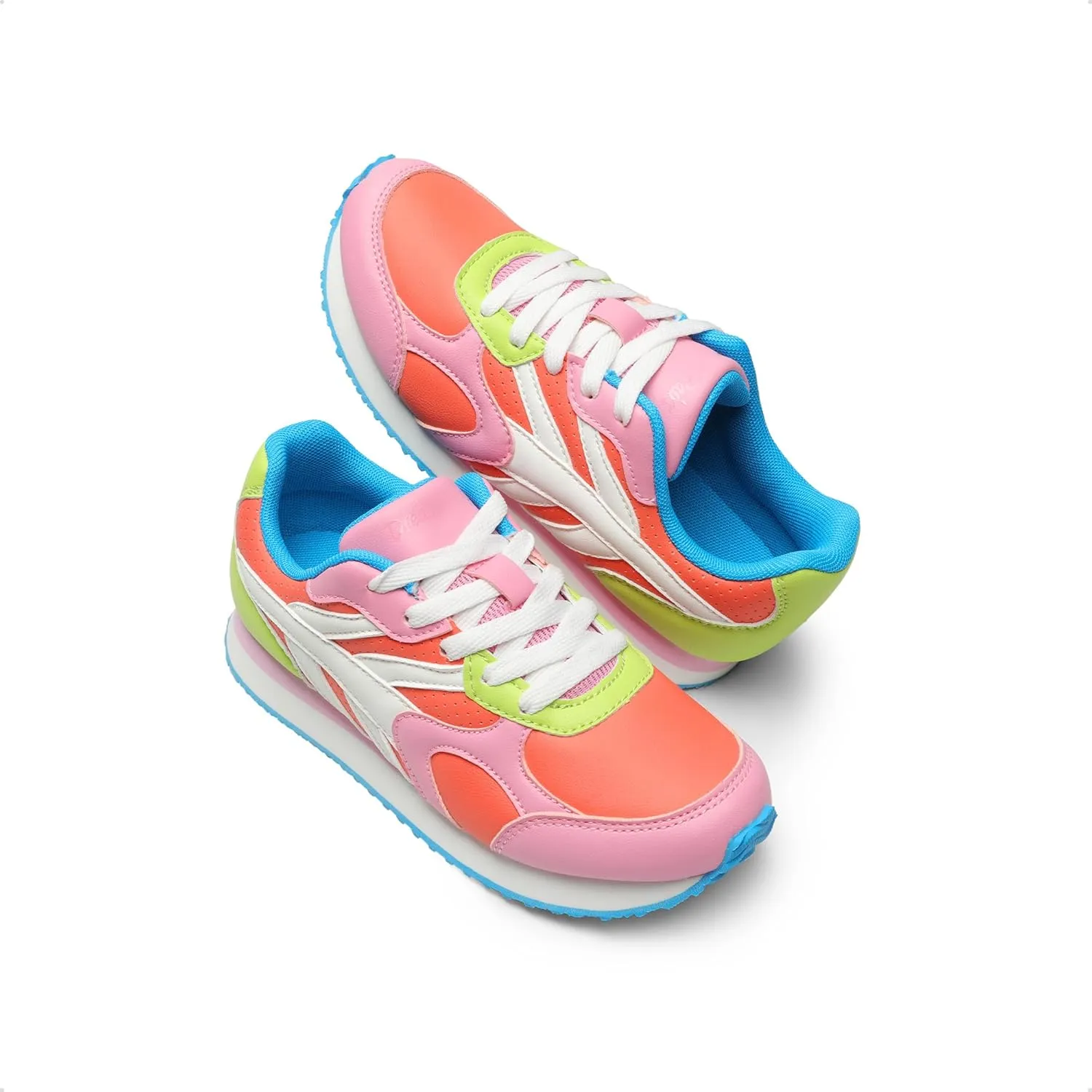 DREAM PAIRS Girls Sneakers Lace-up Tennis Running Casual LilLegends Lightweight Classic Walking Shoes for Little/Big Kid