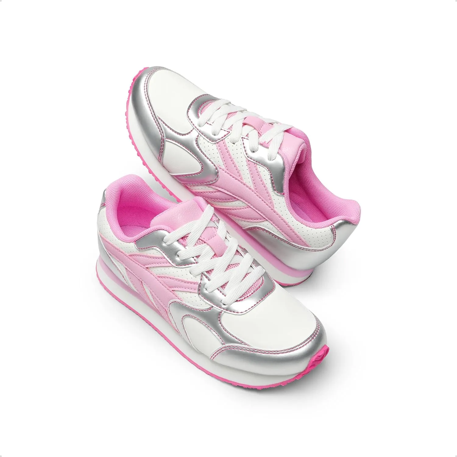 DREAM PAIRS Girls Sneakers Lace-up Tennis Running Casual LilLegends Lightweight Classic Walking Shoes for Little/Big Kid