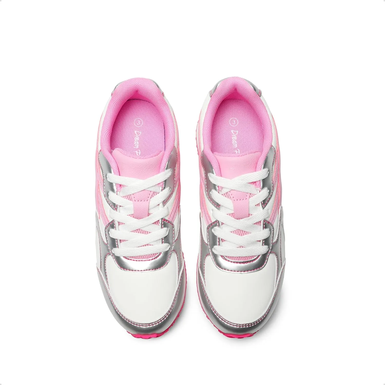 DREAM PAIRS Girls Sneakers Lace-up Tennis Running Casual LilLegends Lightweight Classic Walking Shoes for Little/Big Kid