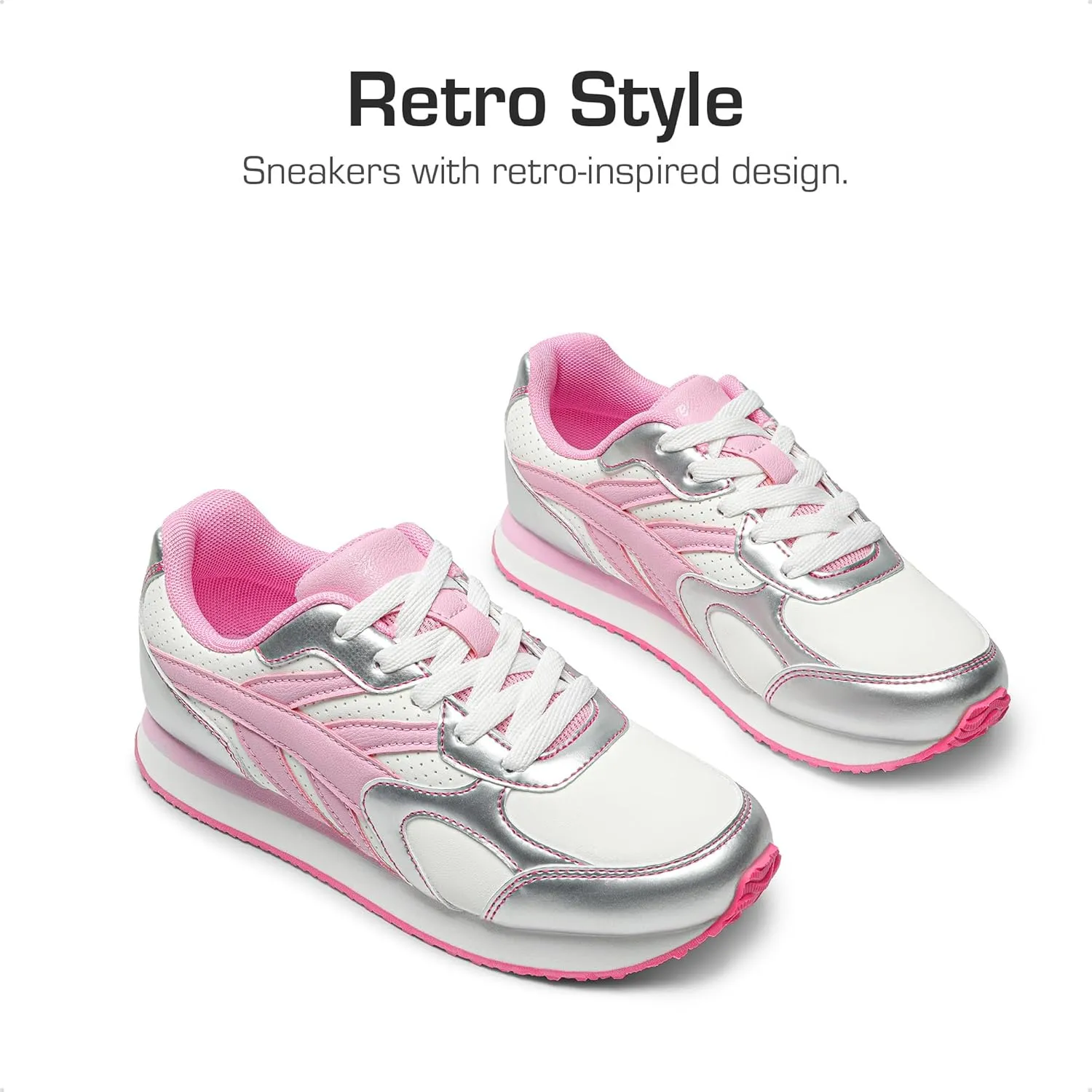 DREAM PAIRS Girls Sneakers Lace-up Tennis Running Casual LilLegends Lightweight Classic Walking Shoes for Little/Big Kid