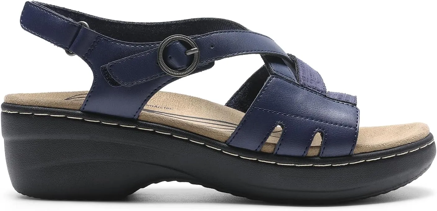 DREAM PAIRS Women's Comfortable Arch Support Wedge Sandals Open Toe Summer Walking Shoe