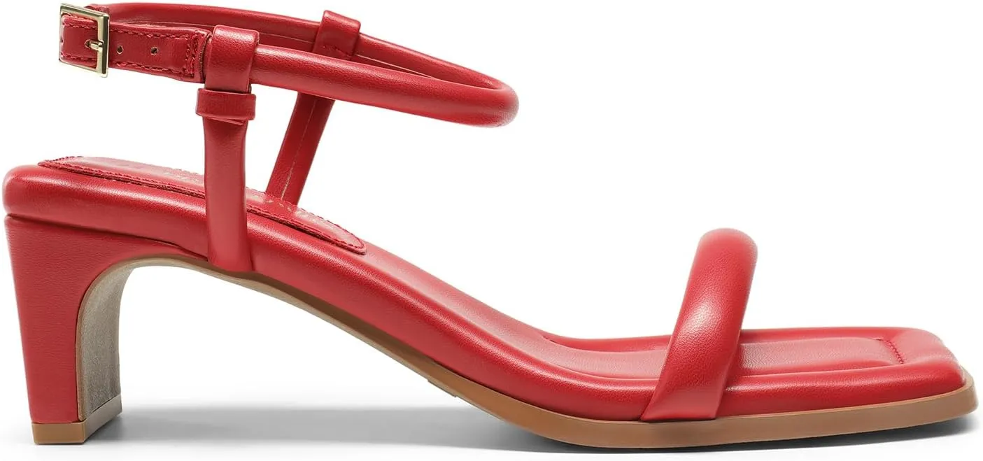 DREAM PAIRS Womens Heels Open Toe Ankle Strap Square Cute Wedding Party Sandal Comfort Dress Shoes