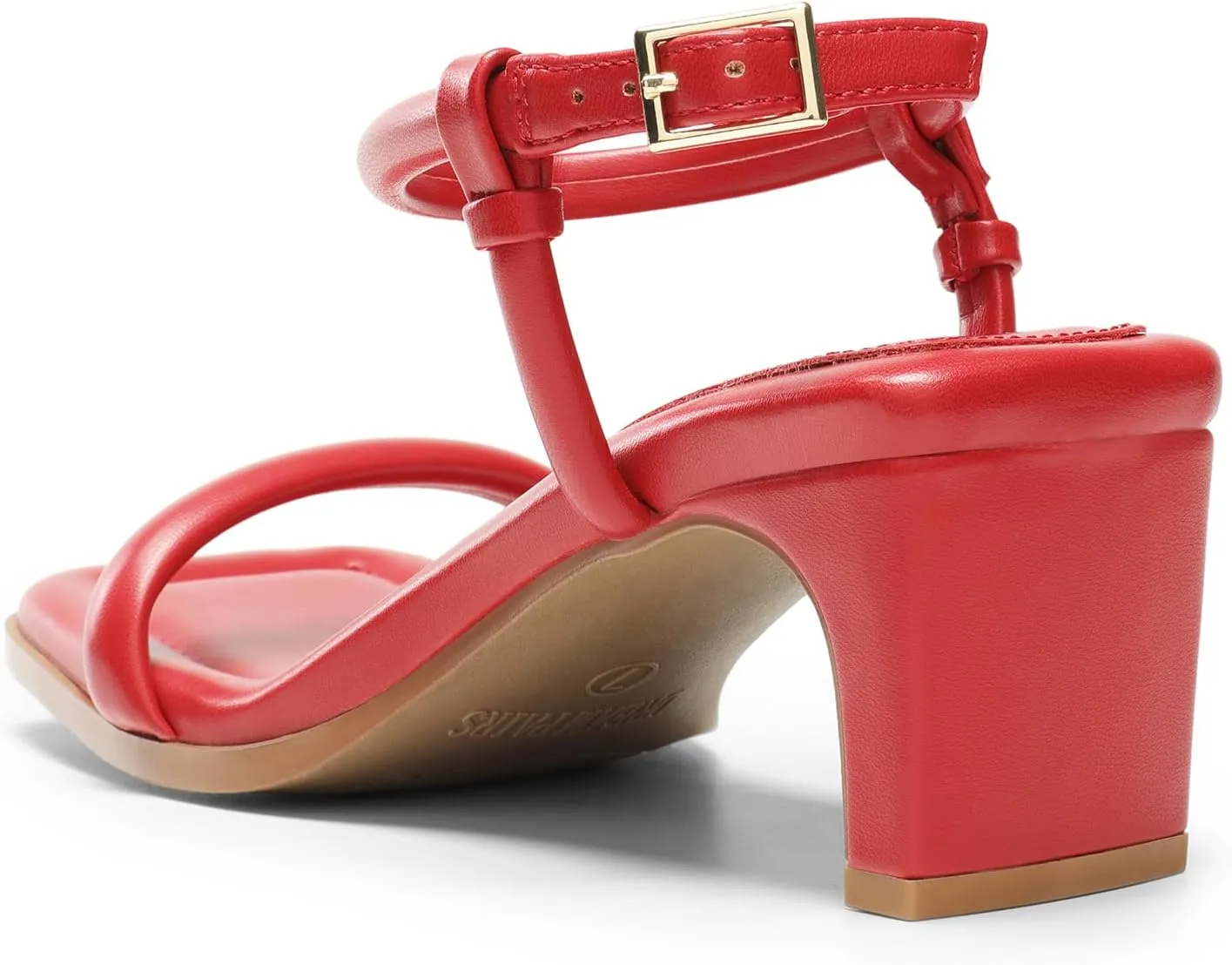 DREAM PAIRS Womens Heels Open Toe Ankle Strap Square Cute Wedding Party Sandal Comfort Dress Shoes