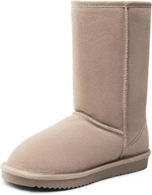DREAM PAIRS Women's High-top Winter Snow Boots Slip on Warm Comfortable Outdoor Booties Shoes for Women FuzzyClassic