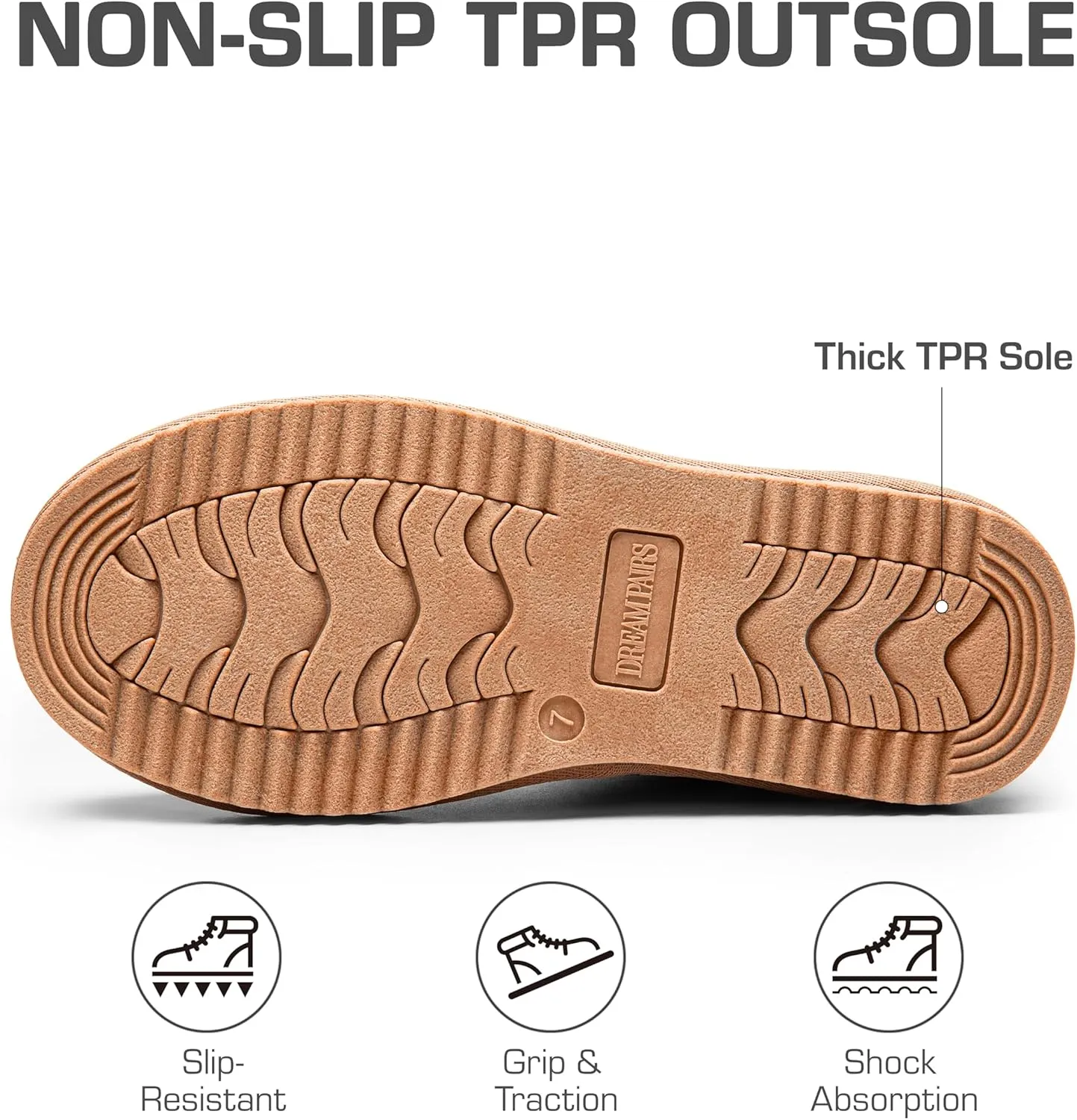 DREAM PAIRS Women's High-top Winter Snow Boots Slip on Warm Comfortable Outdoor Booties Shoes for Women FuzzyClassic