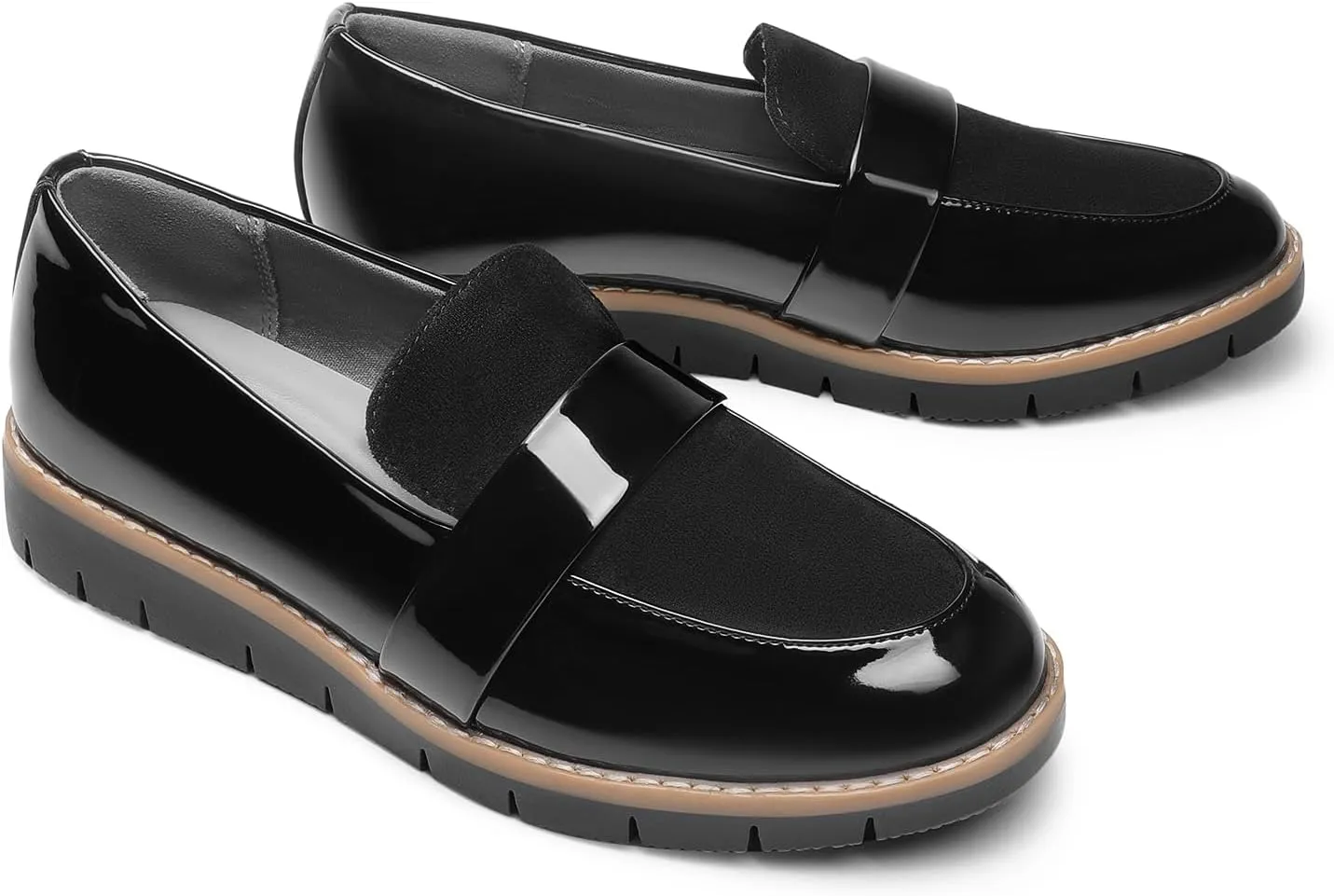 DREAM PAIRS Women's Loafers, Slip-On Business Casual Work Shoes