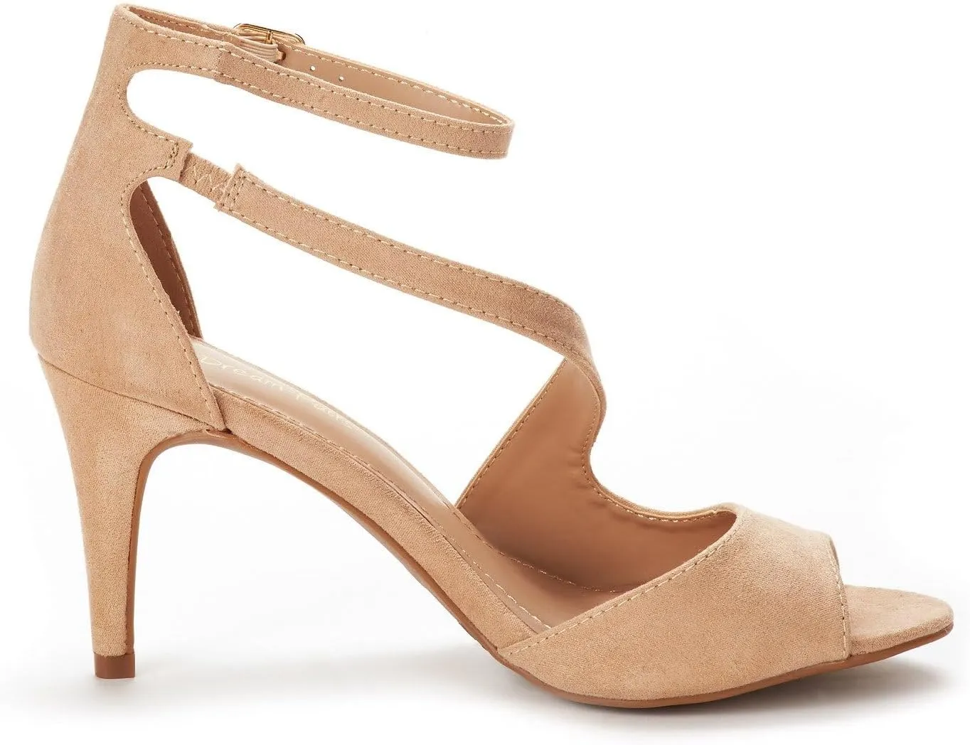 DREAM PAIRS Women's NILE Fashion Stilettos Open Toe Pump Heel Sandals