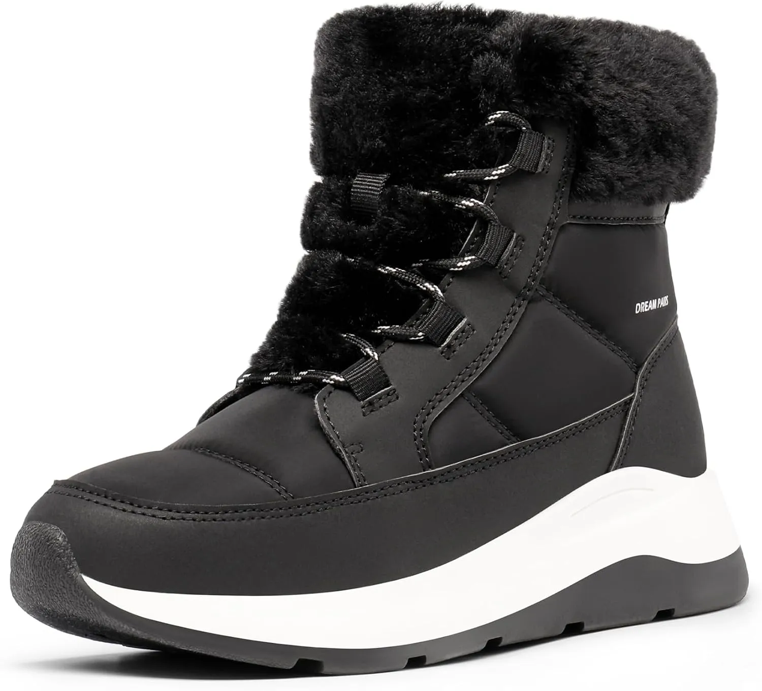DREAM PAIRS Women's Winter Snow Boots, Faux Fur Waterproof Ankle Booties, Zaylee Ladies Comfortable Short Boots Outdoor