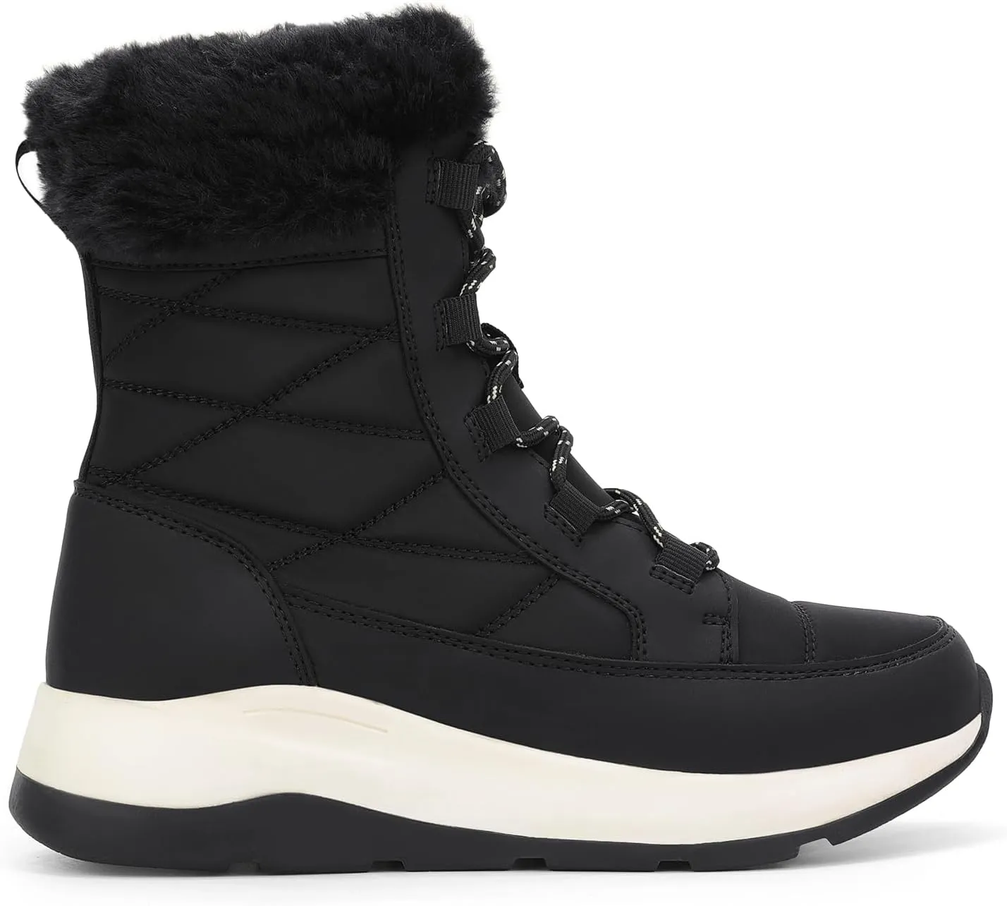 DREAM PAIRS Women's Winter Snow Boots Waterproof Lightweight Warm Faux Fur Lined Insulated Outdoor Ladies Mid-Calf Booties