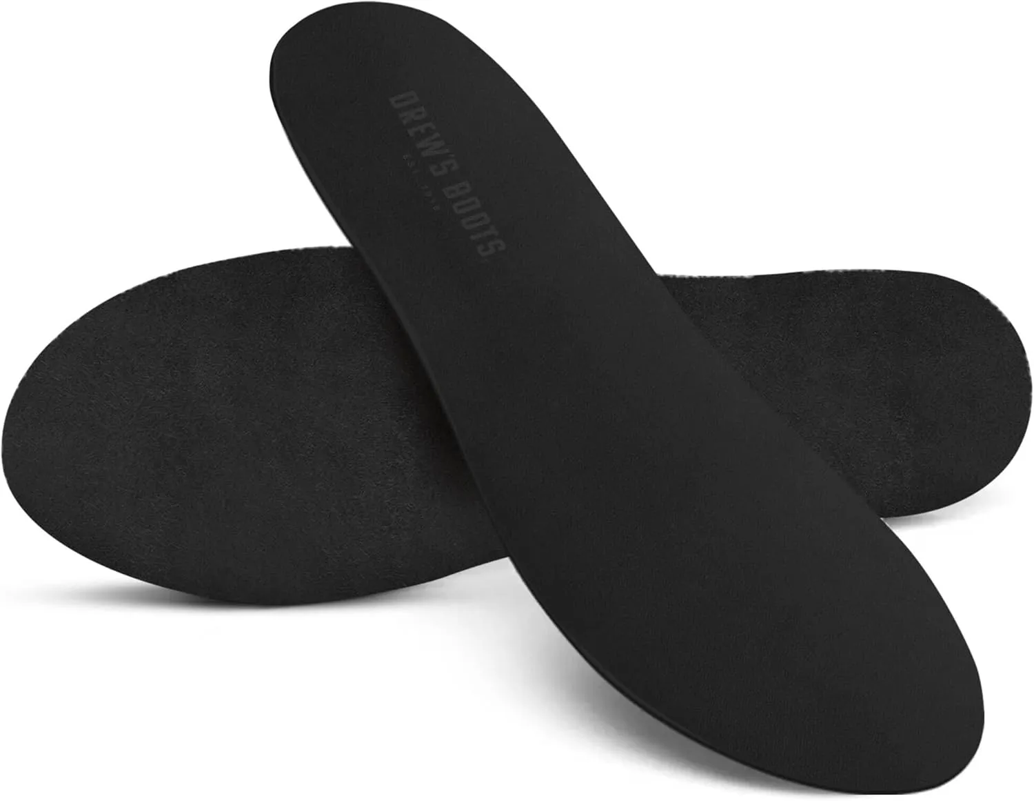 Drew’s Boots Leather Boot Insoles for Men and Women - Shoe Inserts for All-Day Comfort Fit with Moisture and Odor Control - Thick Insoles for Work Boots, Shoes, Sneakers, and Any Footwear