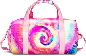 Duffle Bag for Girls and Woman,Dance Bag Girls,Overnight Bag Gymnastics Sports Bag for Kids with Shoe Compartments,Woman Travel Weekender Sleepover Carry On Bag