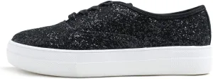 FEVERSOLE Women's Fashion Dress Sneakers Party Bling Casual Flats Embellished Shoes