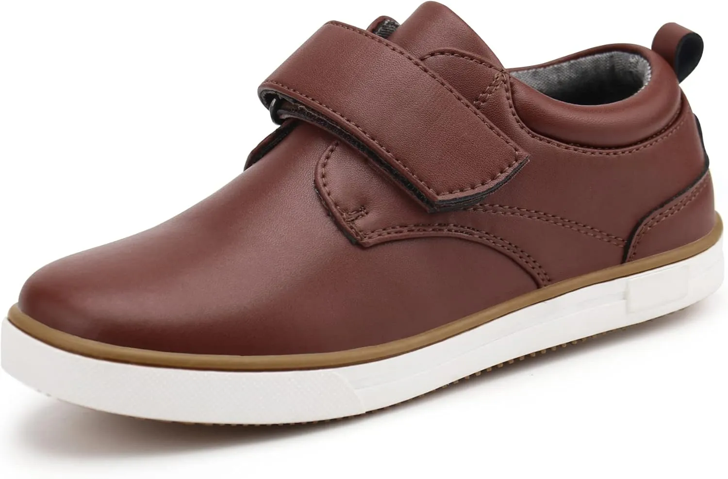 firelli Boys Loafers Hook and Loop School Uniform Dress Shoes Kids Casual Oxford Shoes