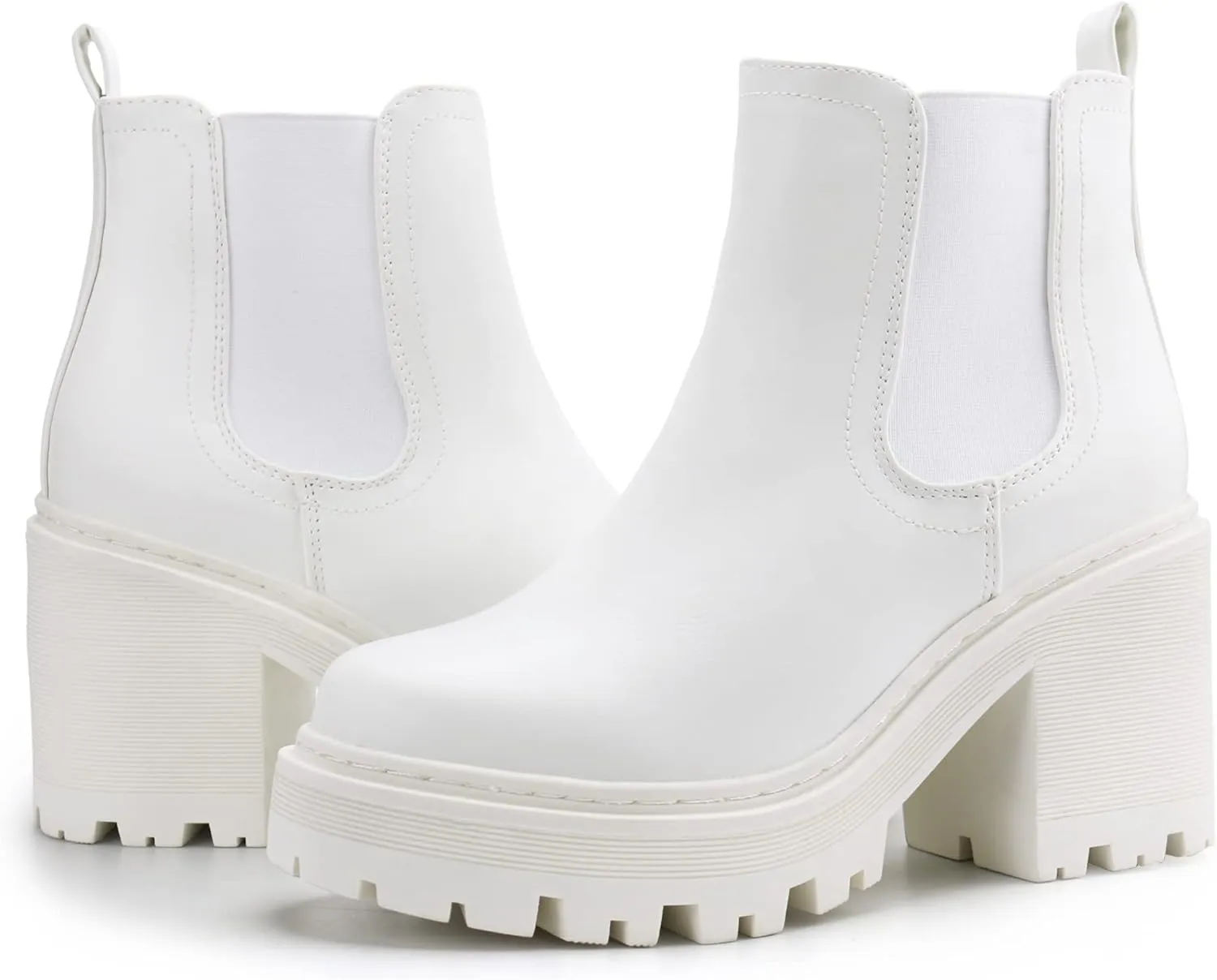 firelli Women Fashion Chelsea Boots Platform Boots Classic Ankle Booties