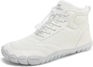 FLARUT Mens Womens Snow Boots Winter Shoes Warm Fur Waterproof Anti-Slip Outdoor Casual Ankle Sneakers
