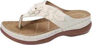 Flip Flops for Women 2025 Summer Beach Sandals Wedge Sandals for Women Comfortable Sandal with Arch Support Fashion Flip Flops Slip on Beach Dressy Sandal on Beach Trendy Shoes 2025