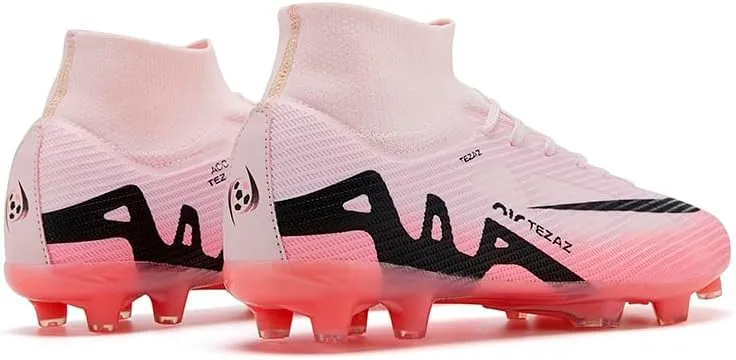 Football Cleats Men Women, Non-Slip High Top Soccer Shoes Lightweight Shock Resistant Training Boots Sneaker Breathable Professional Turf Shoes Sport Athletic Ground Football Boots Soccer Cleats