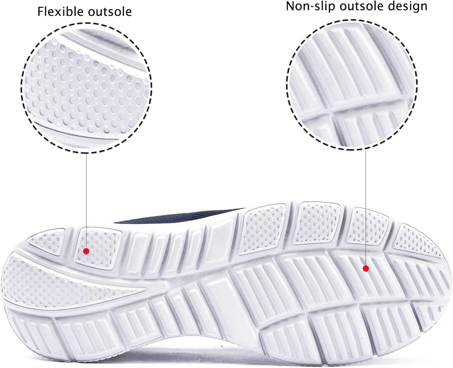 Frank Mully Men's Slip On Walking Shoes Lightweight Casual Knit Loafer Sneakers Comfortable Mesh Work Shoes Athletic Walking Shoes for Men Breathable