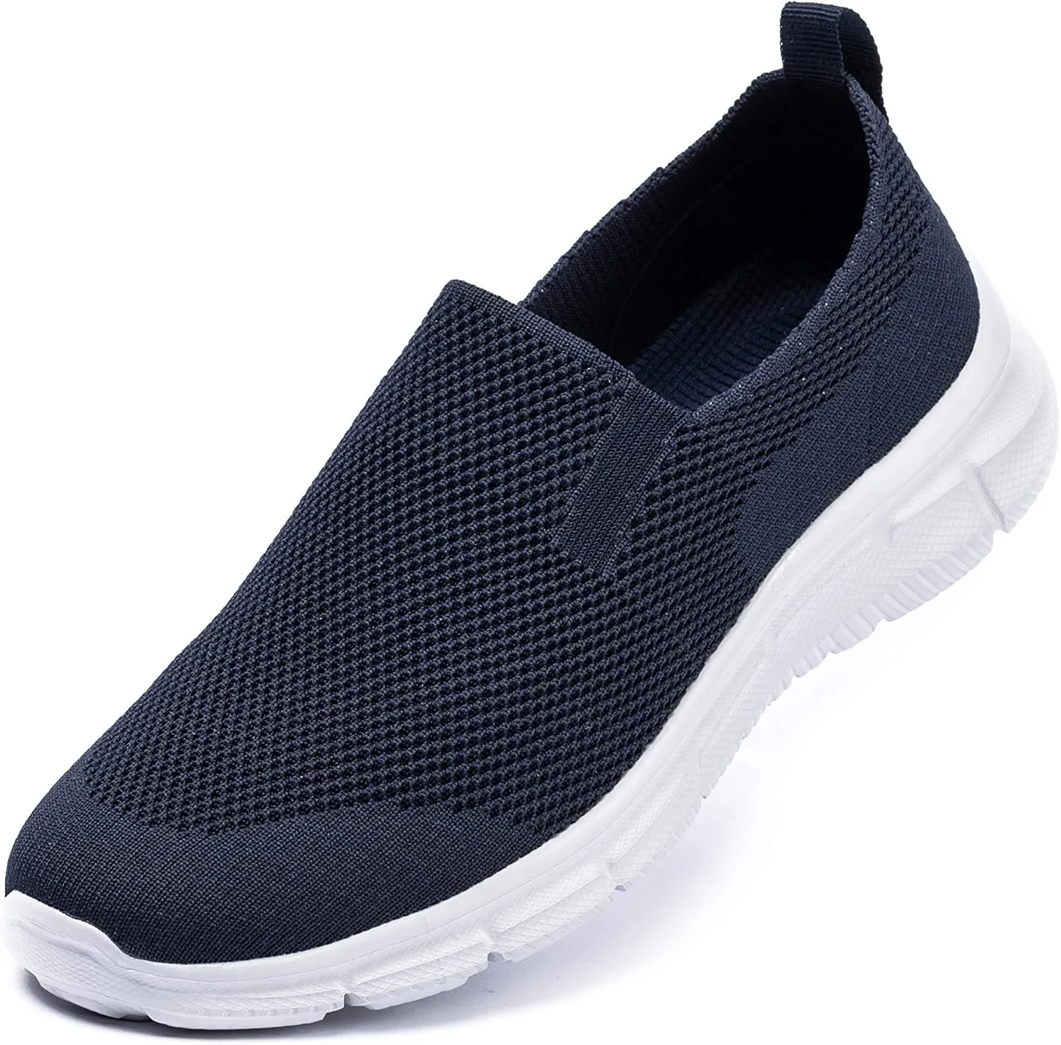 Frank Mully Men's Slip On Walking Shoes Lightweight Casual Knit Loafer Sneakers Comfortable Mesh Work Shoes Athletic Walking Shoes for Men Breathable