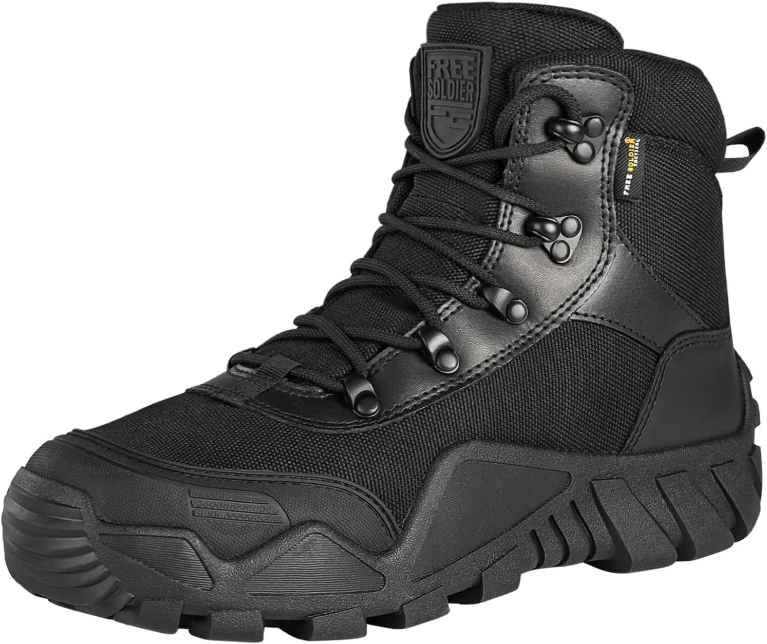 FREE SOLDIER Men's Waterproof Hiking Military Boots
