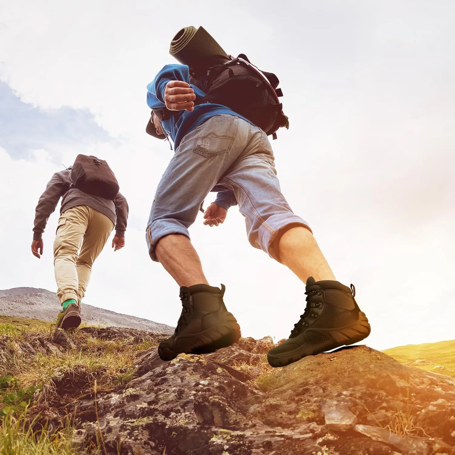FREE SOLDIER Men's Waterproof Hiking Military Boots