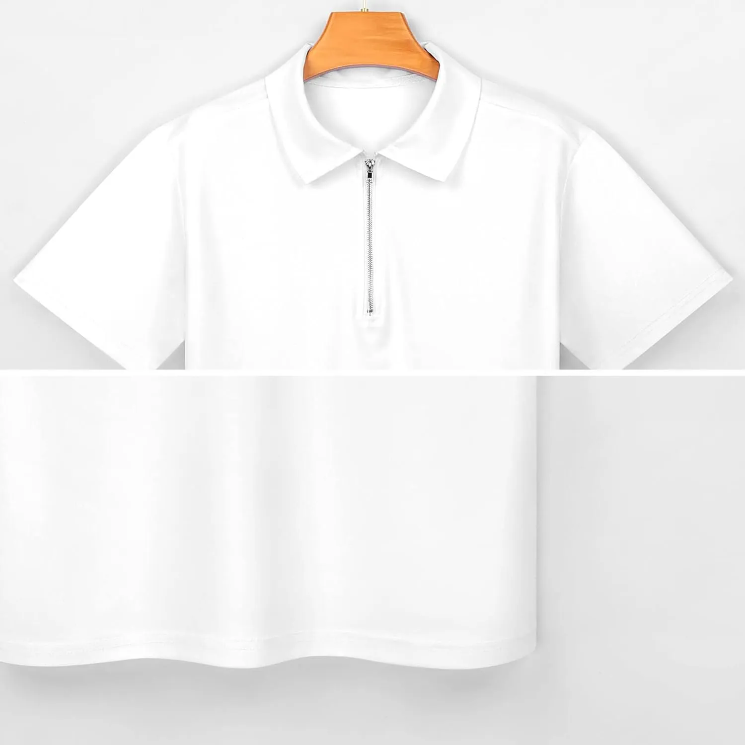 Glowing Colorful Butterfly Short Sleeve Polo Shirt Slim Fit Tops Casual Workout Golf T Shirt Zippered Tees for Men