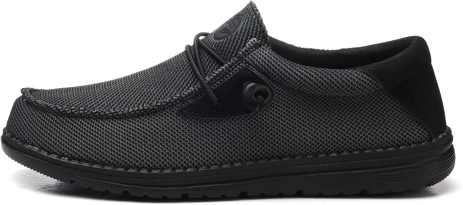 Grand Attack Men's Walking Boat Shoes-Slip On&Lace Up Casual Loafers, Comfortable & Lightweight Work Shoes | for Home, Leisure Travel, Driving Shoes