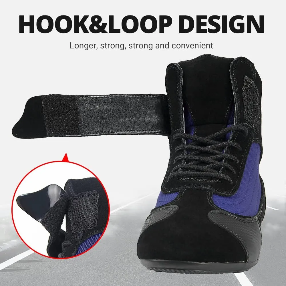 HEROBIKER Motorcycle Combat Boots Racing Hiking Outdoor Work Mid Ankle Shoes for Men