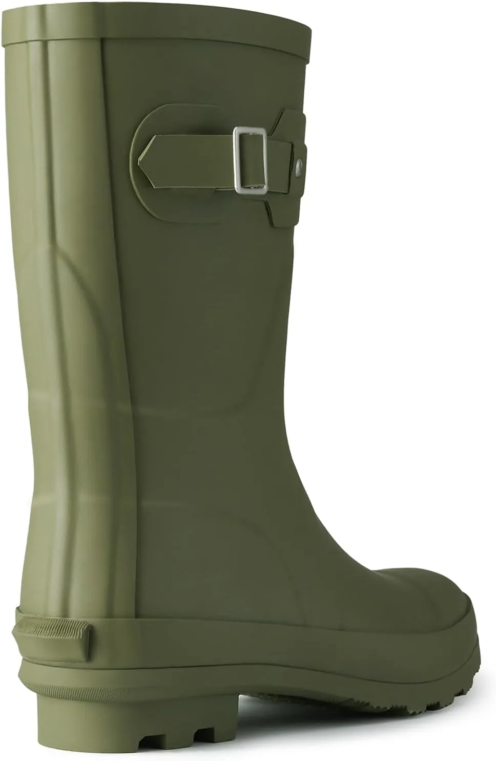 HISEA Women's Mid Calf Rubber Rain Boots Waterproof Wellington Garden Boots