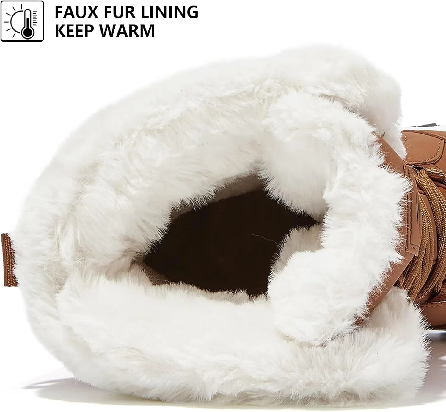 HOBIBEAR Women's Winter Snow Boots | Mid-Calf | Faux Fur | Water Resistant