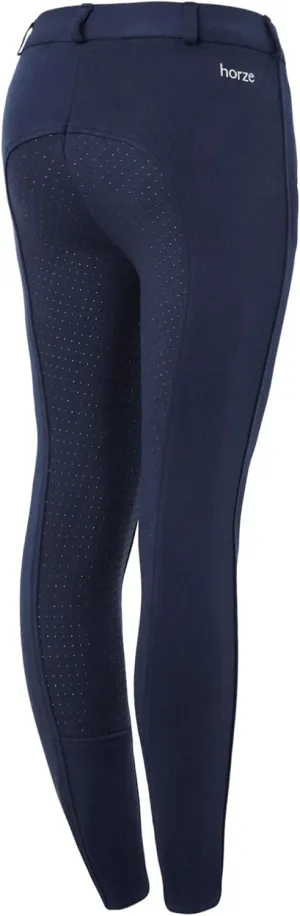 HORZE Active Kids' Unisex Silicone Grip Full Seat Horseback Riding Breeches