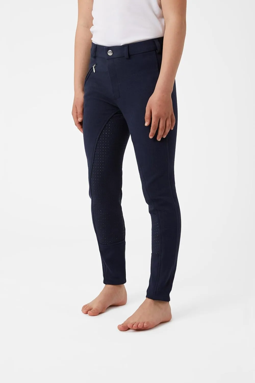 HORZE Active Kids' Unisex Silicone Grip Full Seat Horseback Riding Breeches
