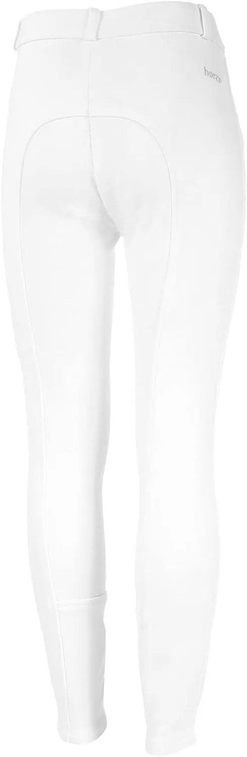 HORZE Active Kids' Unisex Silicone Grip Full Seat Horseback Riding Breeches