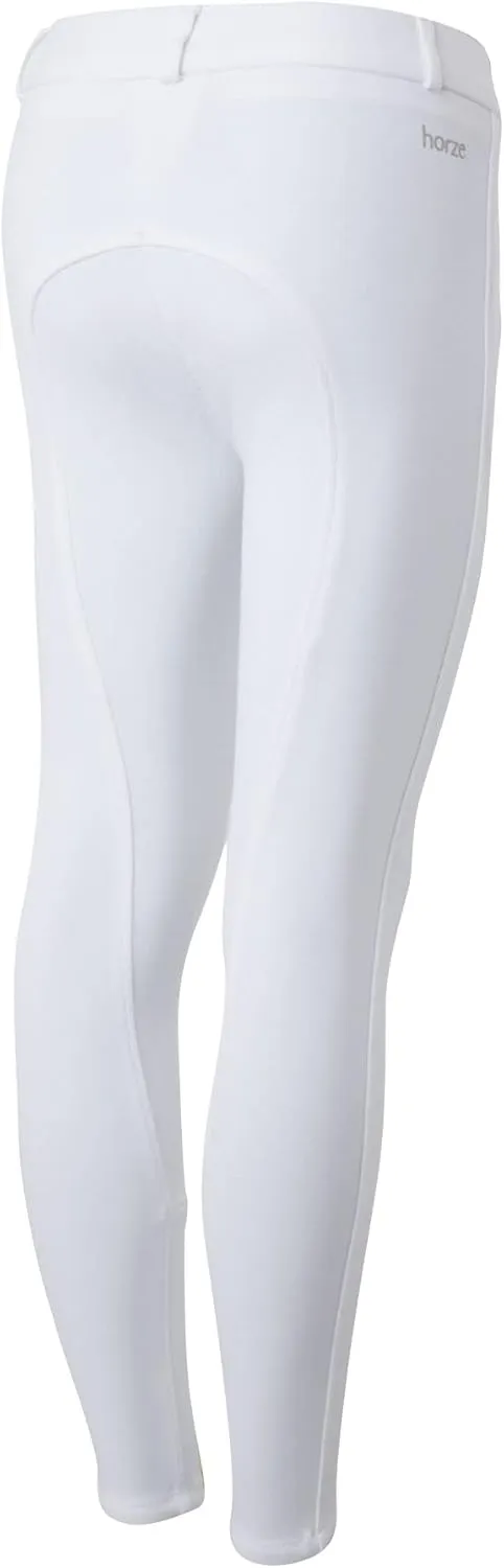 HORZE Active Kids' Unisex Silicone Grip Full Seat Horseback Riding Breeches
