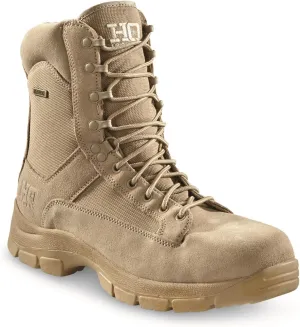 HQ ISSUE Men's Waterproof Classic 8" Side Zip Desert Tactical Boots
