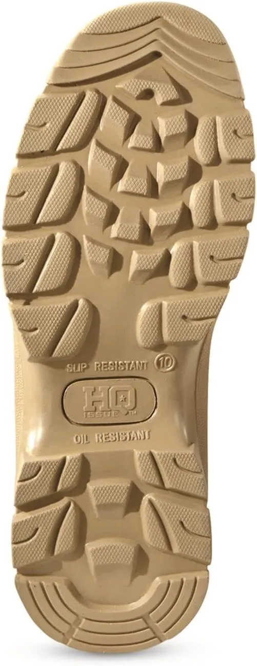 HQ ISSUE Men's Waterproof Classic 8" Side Zip Desert Tactical Boots