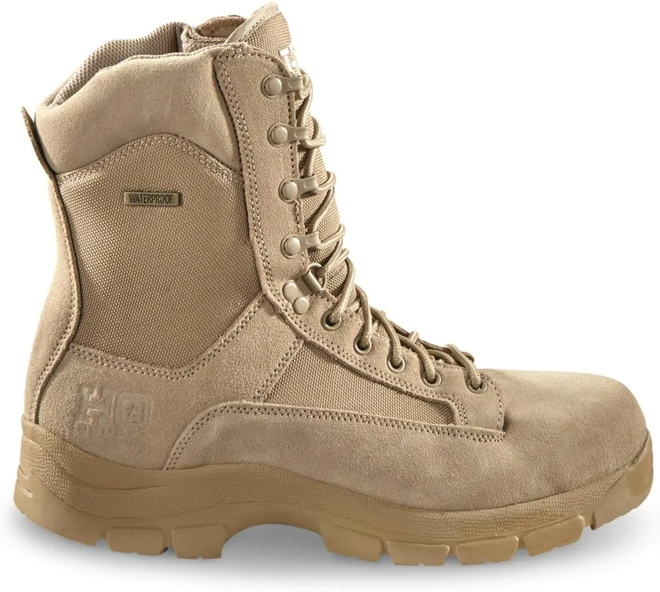HQ ISSUE Men's Waterproof Classic 8" Side Zip Desert Tactical Boots