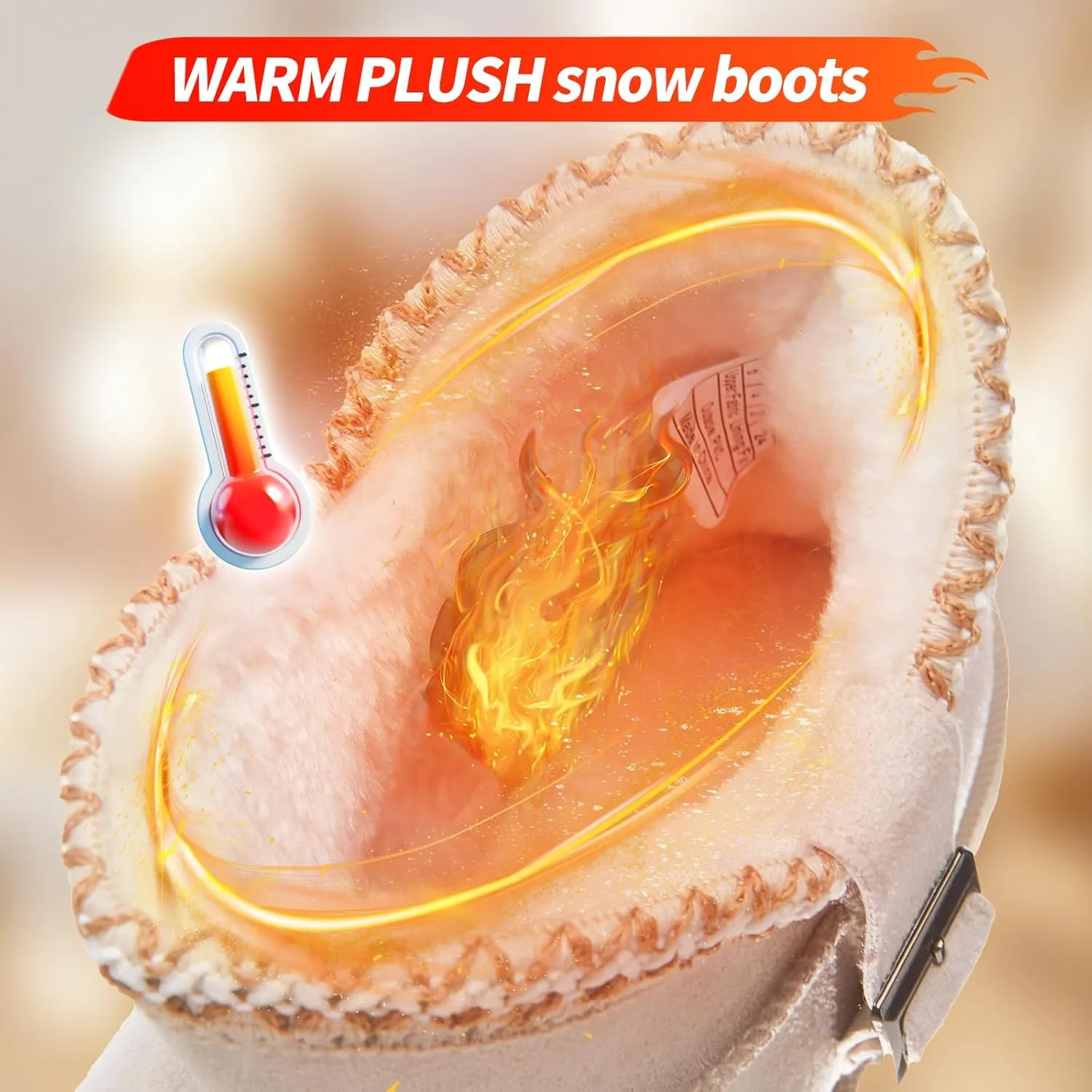 Iarus Womens Snow Boots Winter Boots for Womens Fur Lined Boots Comfortable Warm Booties for Outdoor
