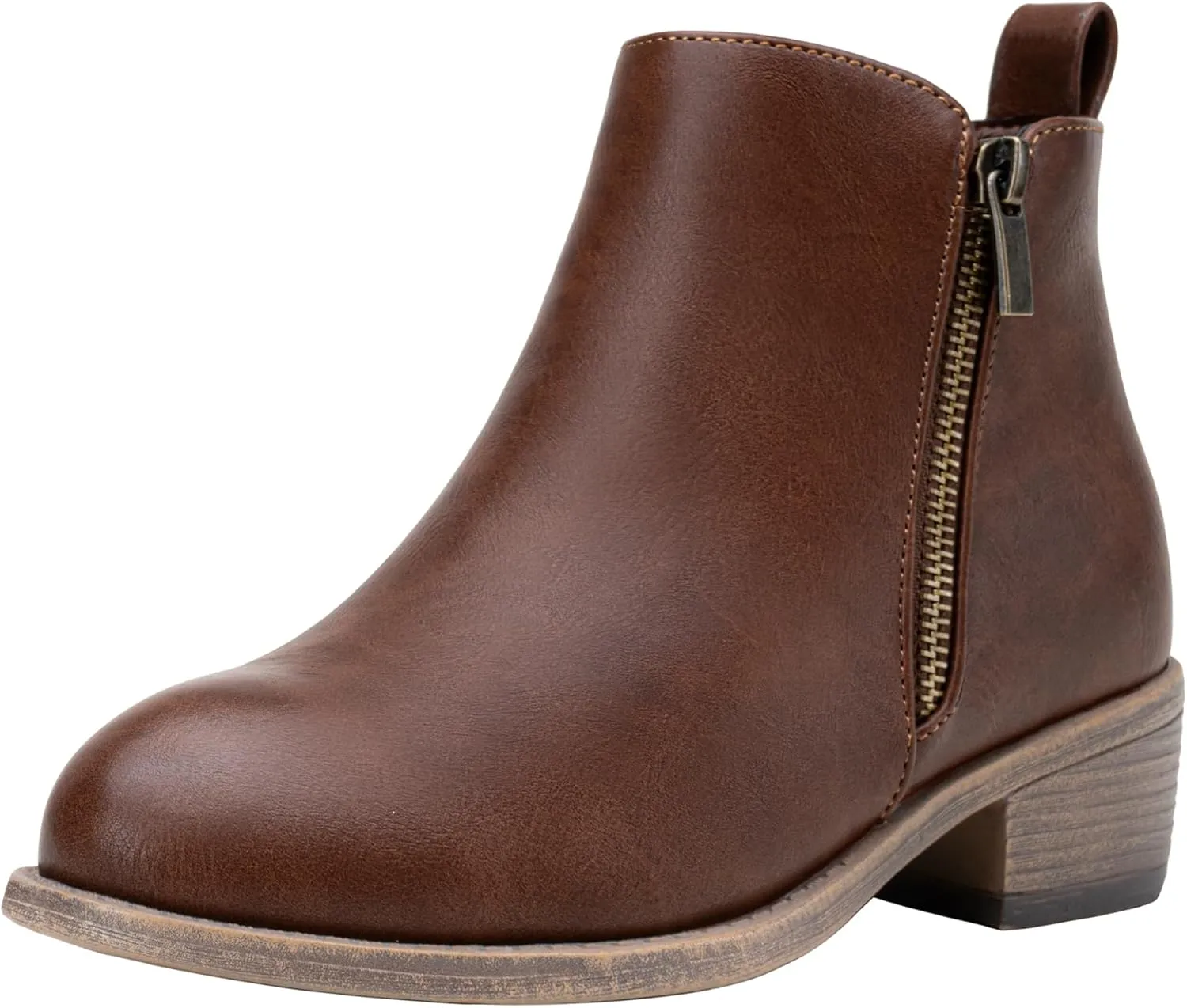 Jeossy Women's Ankle Boots, Classic Low Heeled Short Booties, Casual Comfortable Boots